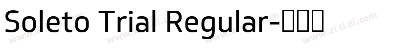 Soleto Trial Regular字体转换